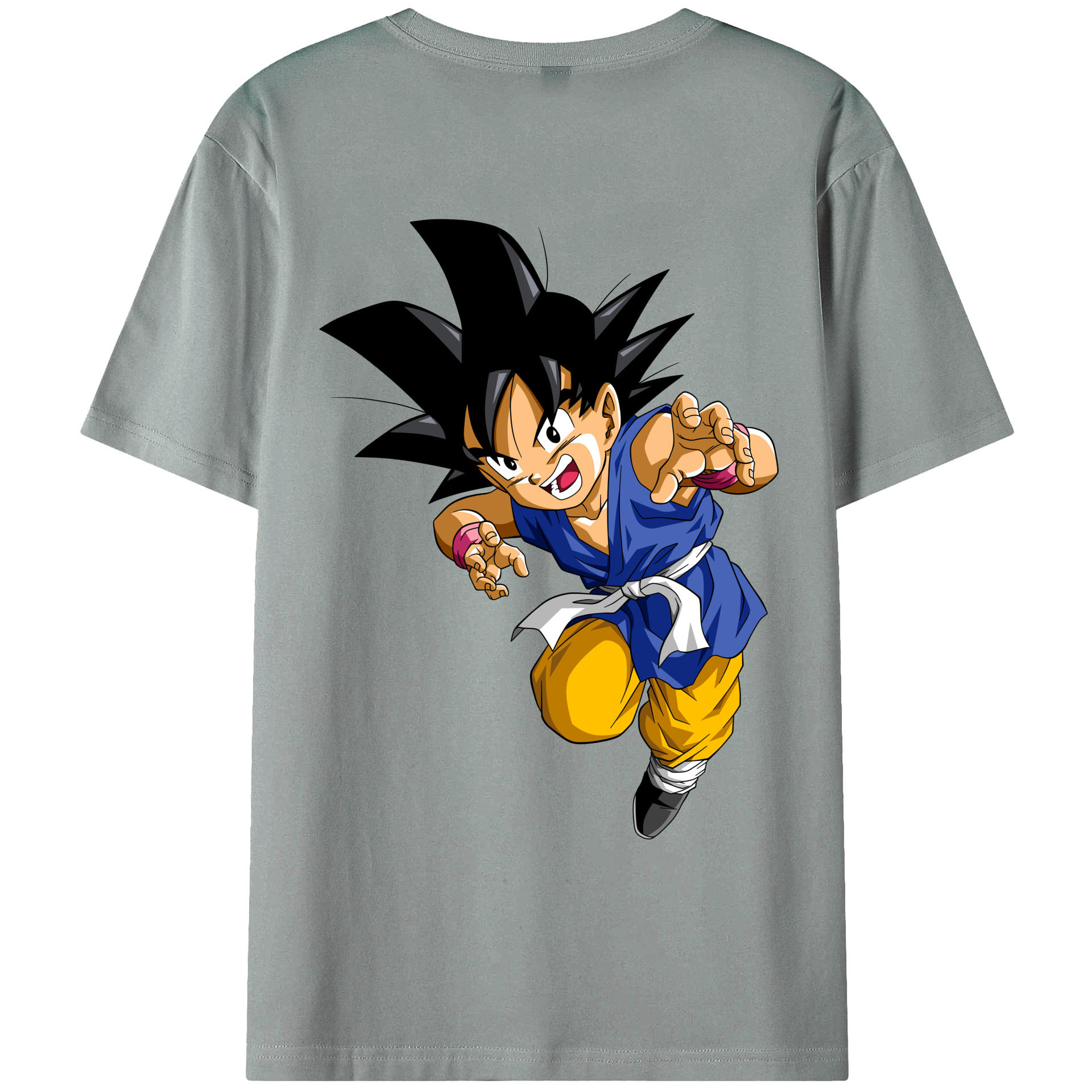 （画像用） ドラゴンボール 孫悟空（そん ごくう）Son Goku カカロット DRAGON BALL Kakarotto 綿100％ メンズ半袖Tシャツ（バックプリント） 通気性